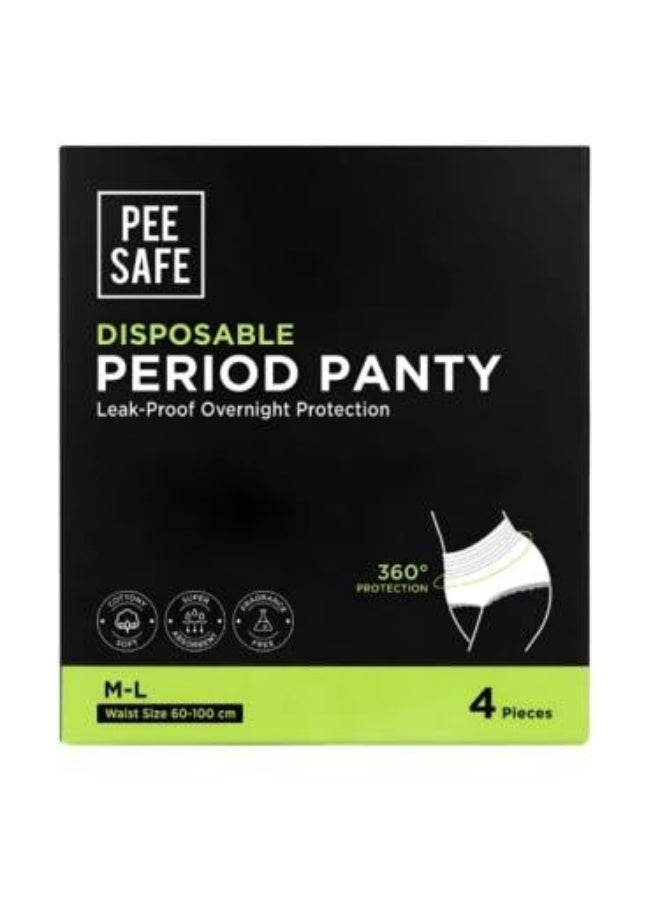 Disposable Underwear Pads Size Medium to Large - 4 Pieces
